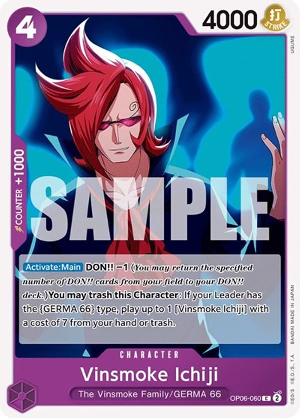 Vinsmoke Ichiji (060) OP06-060 — English OP-06 printing