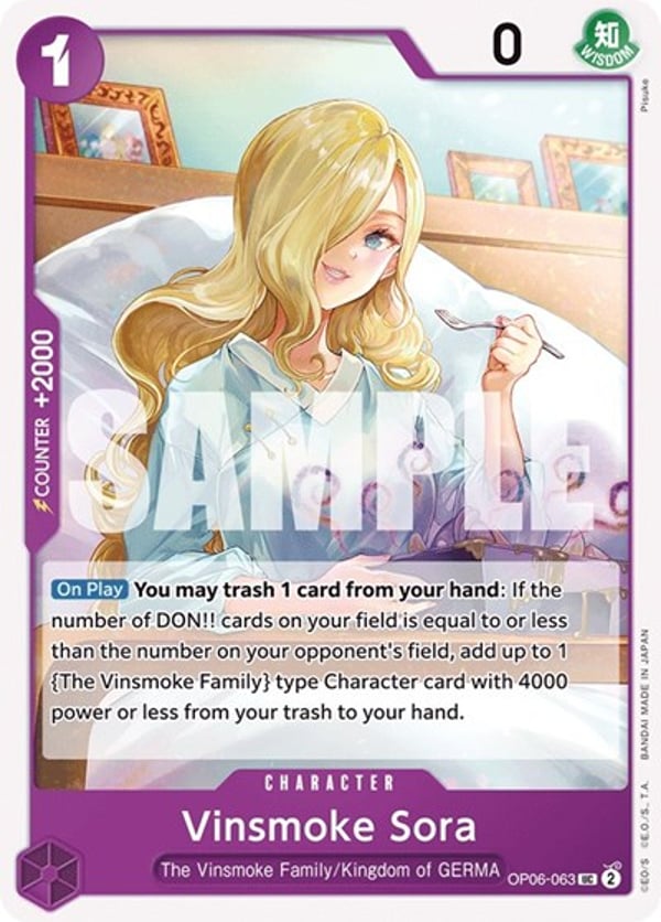 Vinsmoke Sora OP06-063 — English OP-06 printing