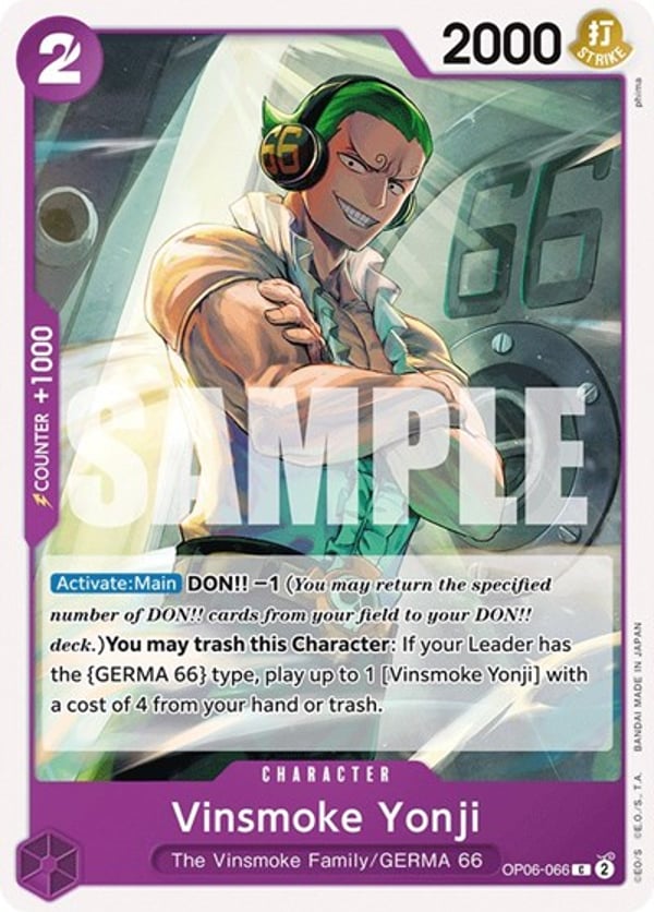 Vinsmoke Yonji (066) OP06-066 — English OP-06 printing