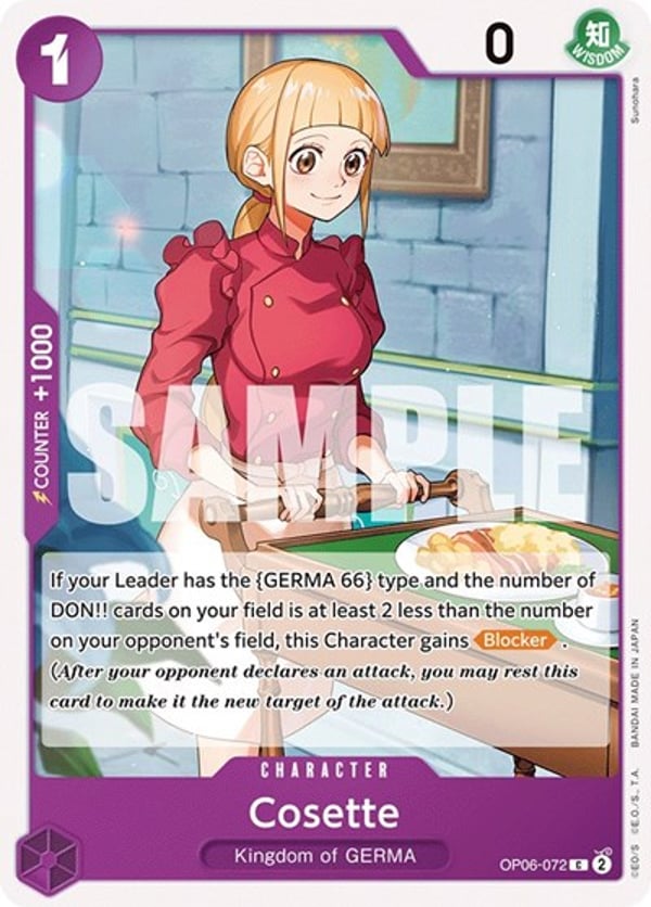 Cosette OP06-072 — English OP-06 printing