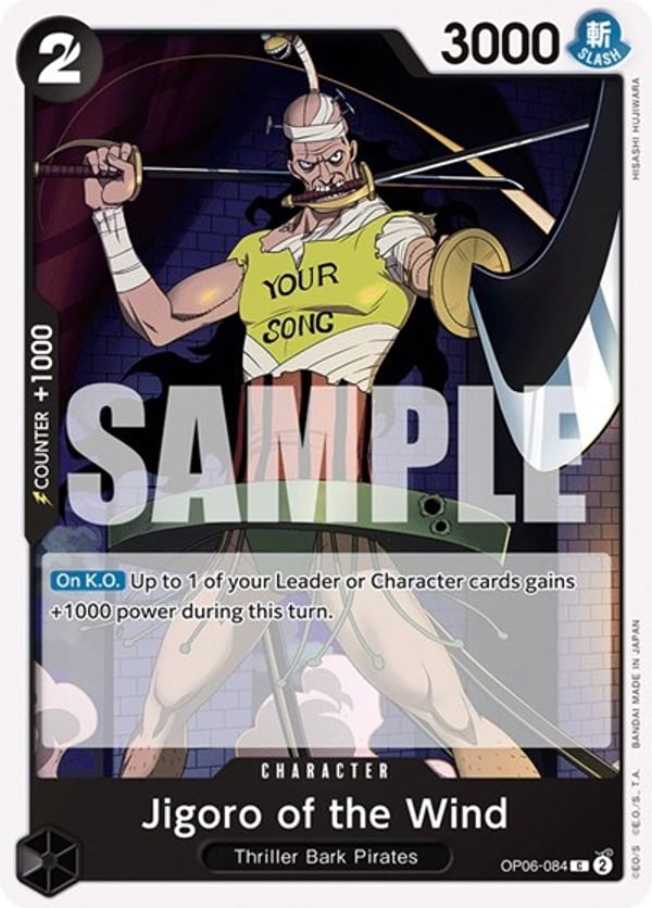 Jigoro of the Wind OP06-084 — English OP-06 printing