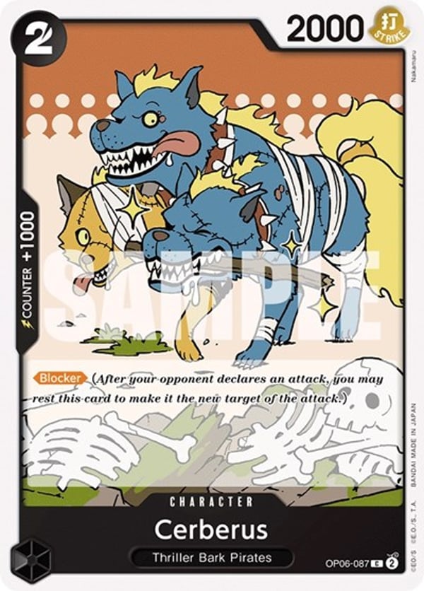 Cerberus OP06-087 — English OP-06 printing