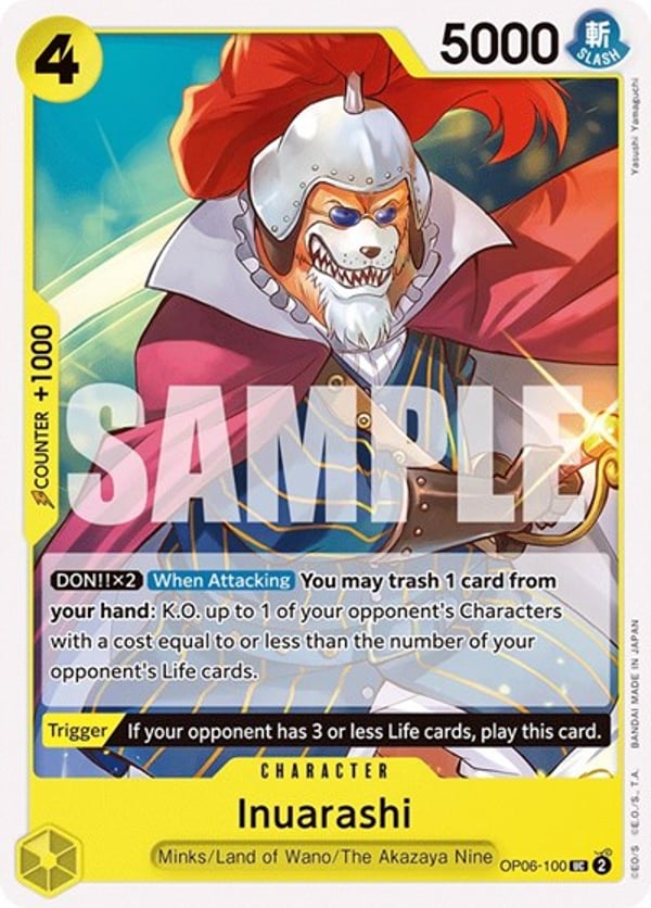 Inuarashi OP06-100 — English OP-06 printing