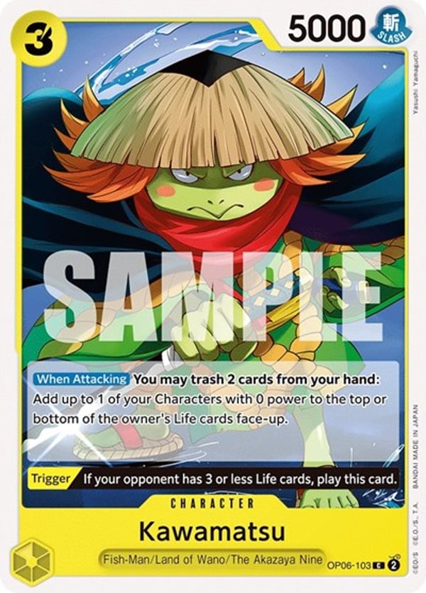 Kawamatsu OP06-103 — English OP-06 printing