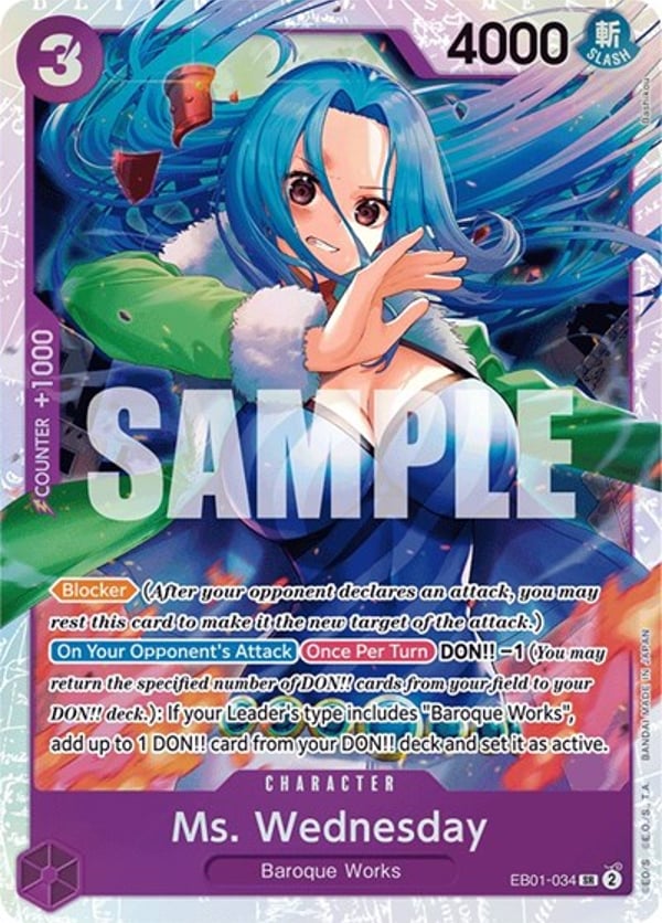 Ms. Wednesday EB01-034 — English EB-01 printing