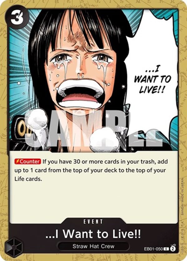 ...I Want to Live!! EB01-050 — English EB-01 printing