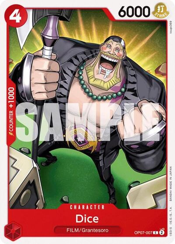 Dice OP07-007 — English OP-07 printing
