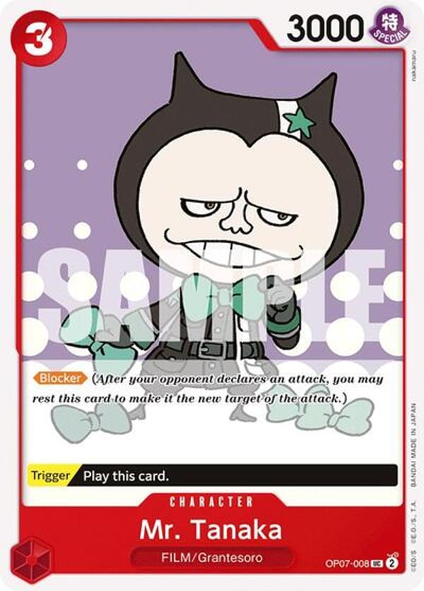 Mr. Tanaka OP07-008 — English OP-07 printing