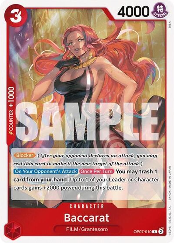 Baccarat OP07-010 — English OP-07 printing