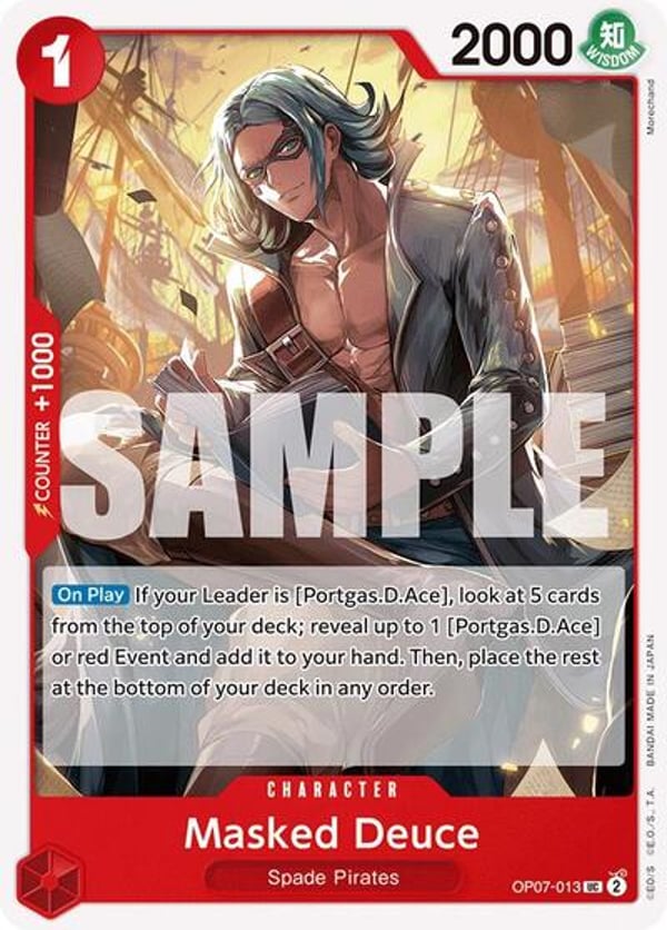 Masked Deuce OP07-013 — English OP-07 printing