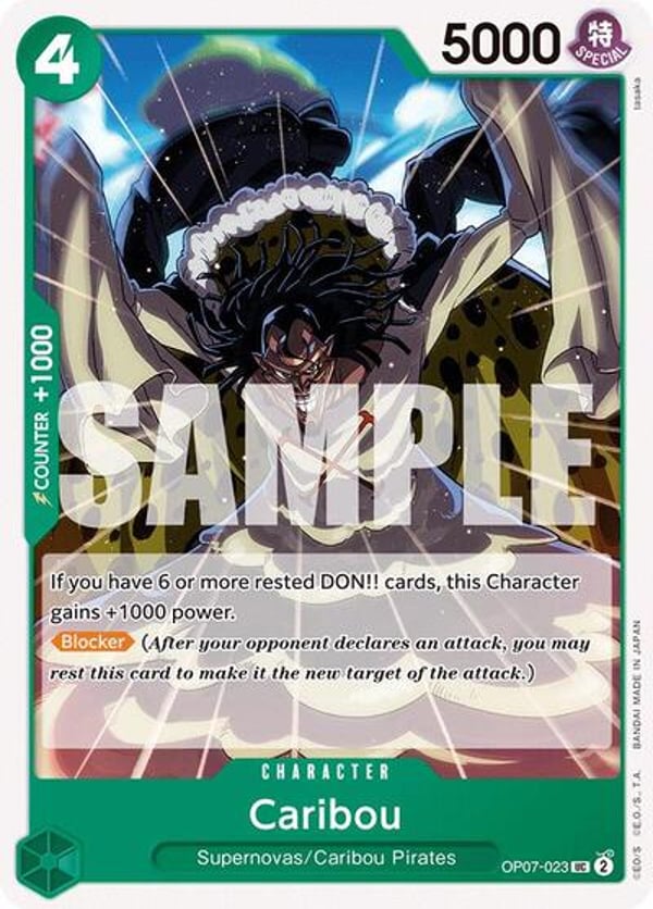 Caribou OP07-023 — English OP-07 printing