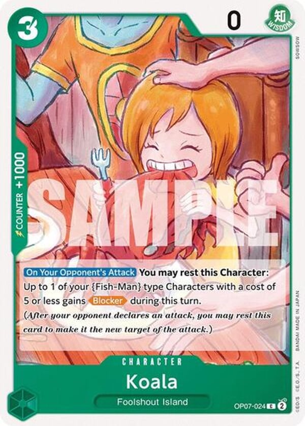 Koala OP07-024 — English OP-07 printing