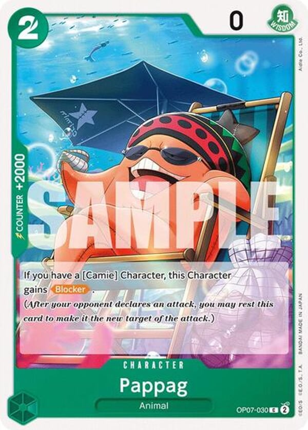 Pappag OP07-030 — English OP-07 printing