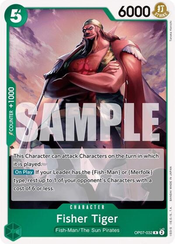 Fisher Tiger OP07-032 — English OP-07 printing