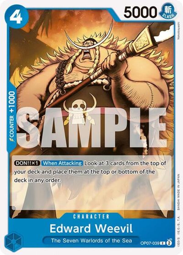 Edward Weevil OP07-039 — English OP-07 printing