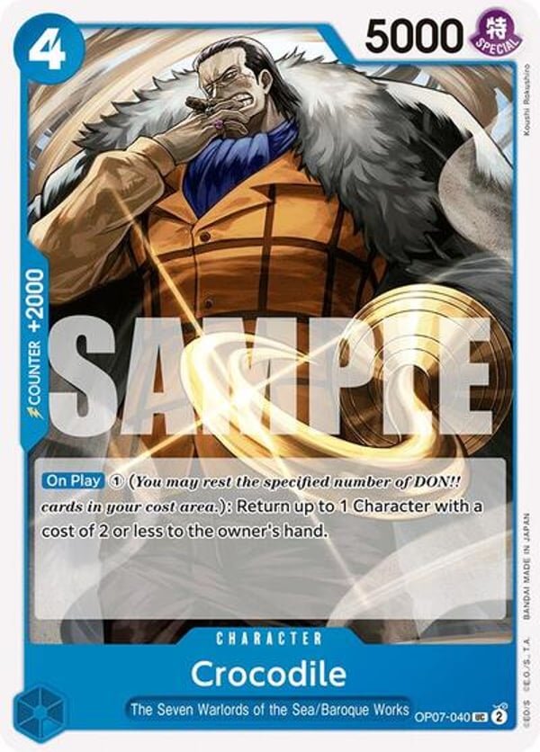 Crocodile OP07-040 — English OP-07 printing