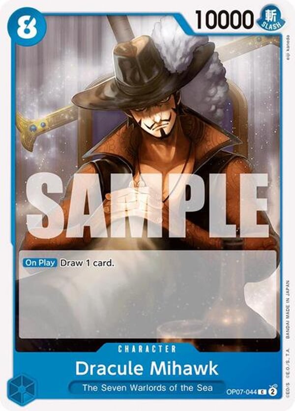 Dracule Mihawk OP07-044 — English OP-07 printing