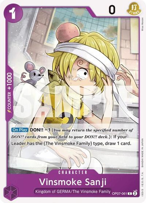 Vinsmoke Sanji OP07-061 — English OP-07 printing