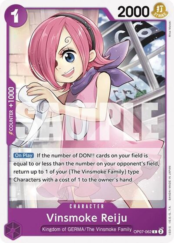 Vinsmoke Reiju OP07-062 — English OP-07 printing