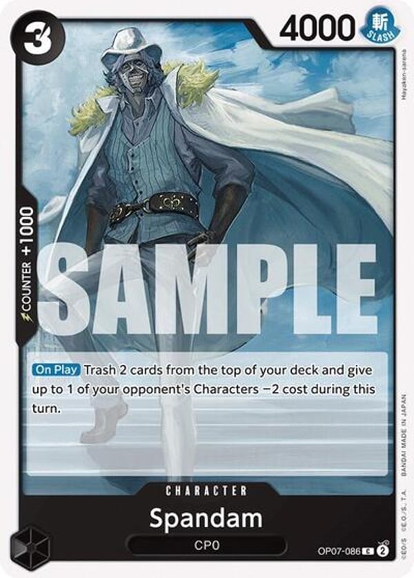 Spandam OP07-086 — English OP-07 printing