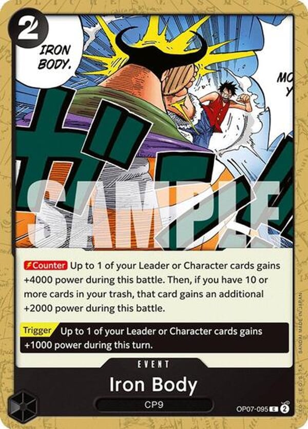 Iron Body OP07-095 — English OP-07 printing