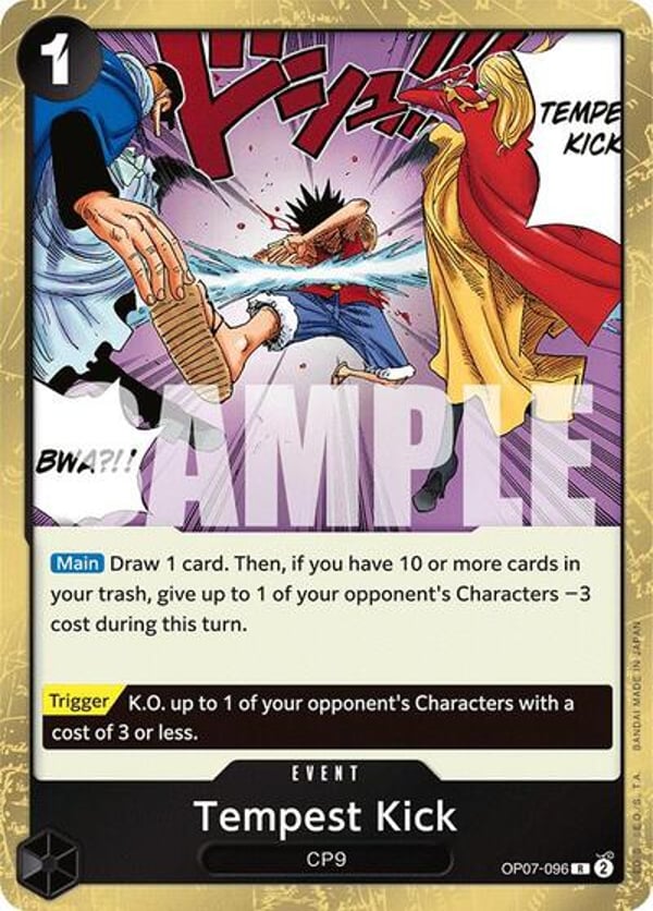 Tempest Kick OP07-096 — English OP-07 printing
