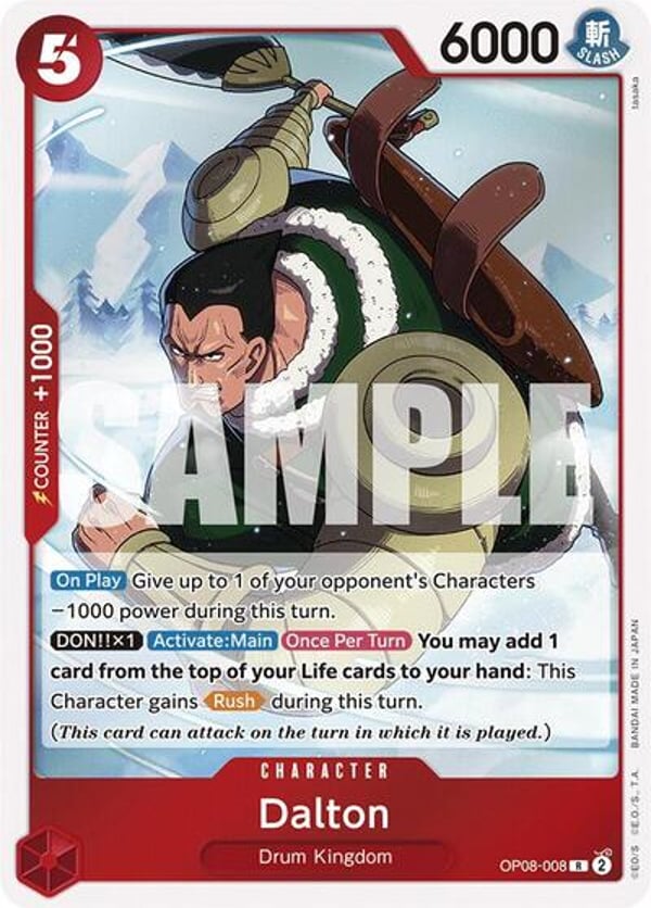 Dalton OP08-008 — English OP-08 printing