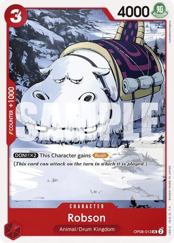 Robson OP08-013 — English OP-08 printing