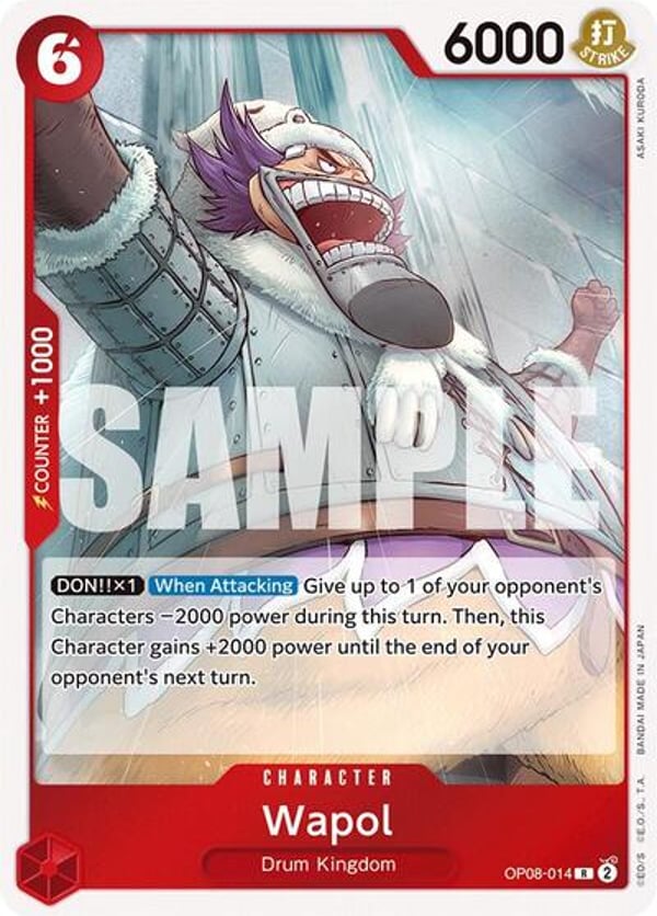 Wapol OP08-014 — English OP-08 printing
