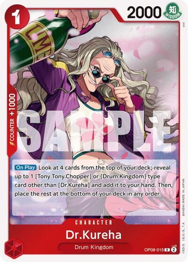 Dr.Kureha OP08-015 — English OP-08 printing