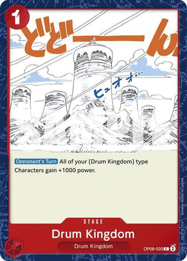 Drum Kingdom OP08-020 — English OP-08 printing