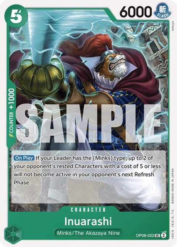 Inuarashi OP08-022 — English OP-08 printing