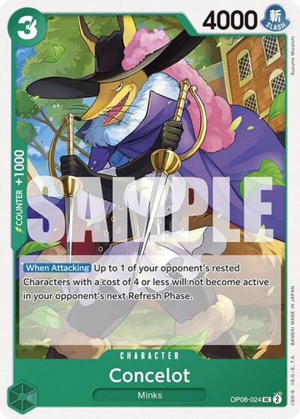 Concelot OP08-024 — English OP-08 printing