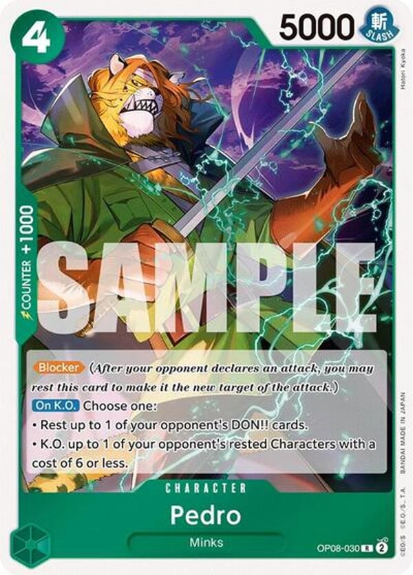 Pedro OP08-030 — English OP-08 printing