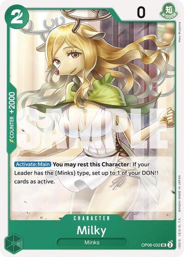 Milky OP08-032 — English OP-08 printing