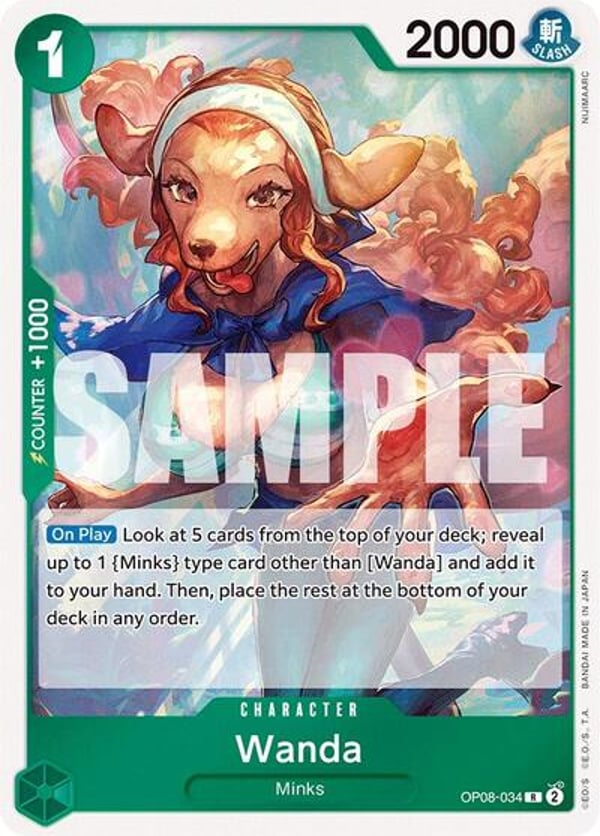 Wanda OP08-034 — English OP-08 printing