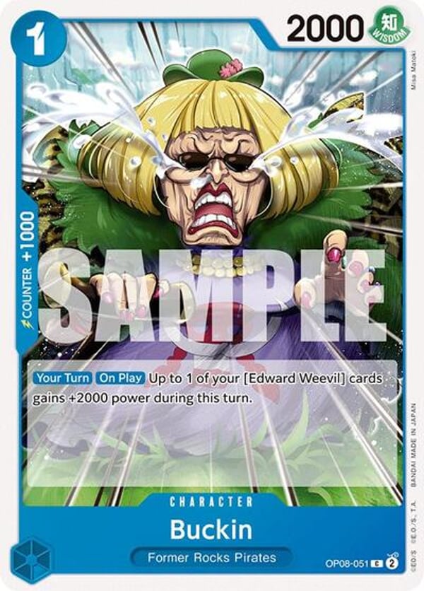 Buckin OP08-051 — English OP-08 printing