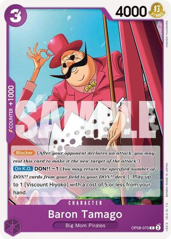 Baron Tamago OP08-070 — English OP-08 printing