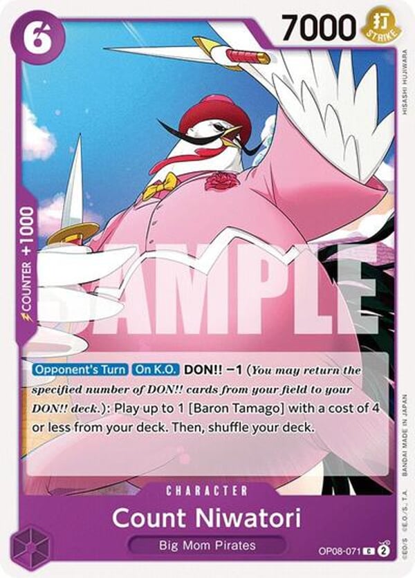 Count Niwatori OP08-071 — English OP-08 printing