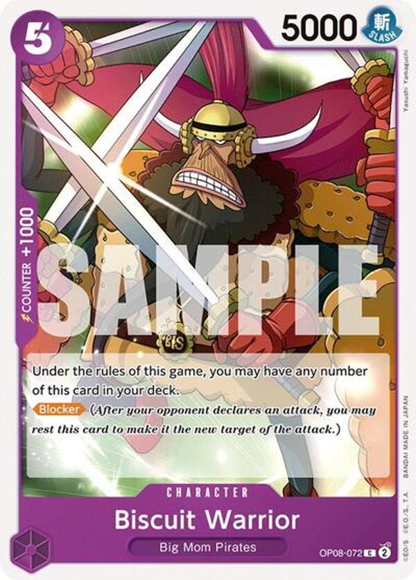 Biscuit Warrior OP08-072 — English OP-08 printing