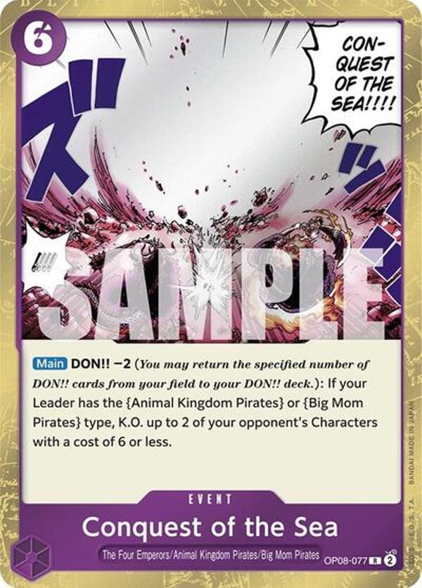 Conquest of the Sea OP08-077 — English OP-08 printing