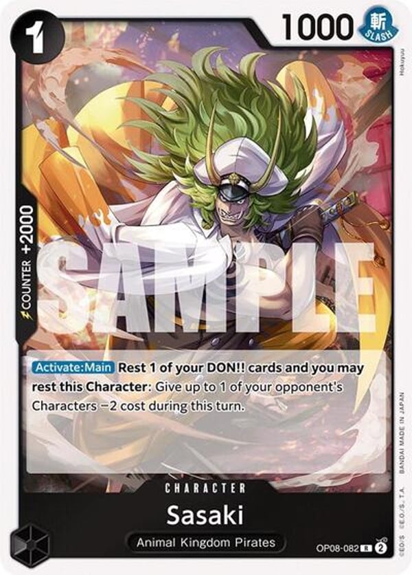 Sasaki OP08-082 — English OP-08 printing