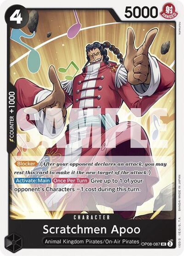 Scratchmen Apoo OP08-087 — English OP-08 printing