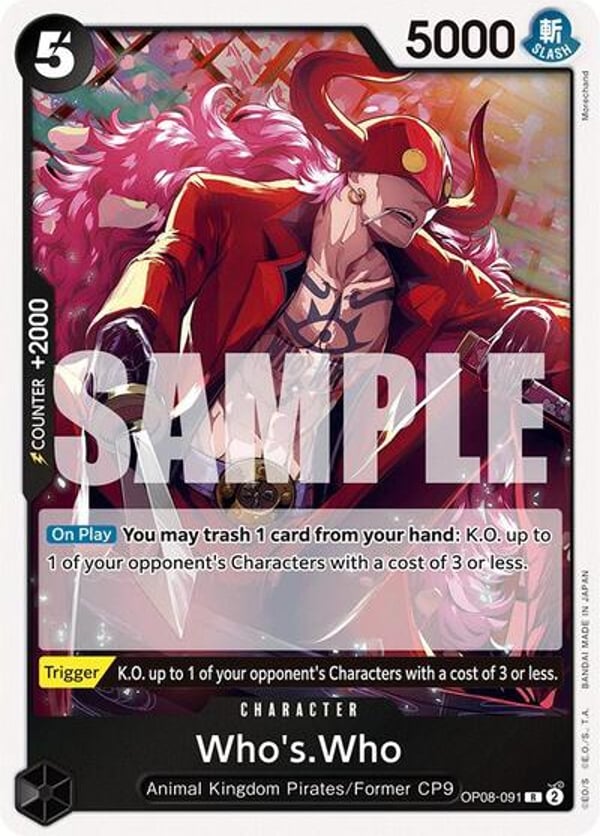 Who's.Who OP08-091 — English OP-08 printing