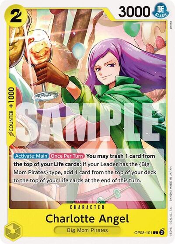 Charlotte Angel OP08-101 — English OP-08 printing