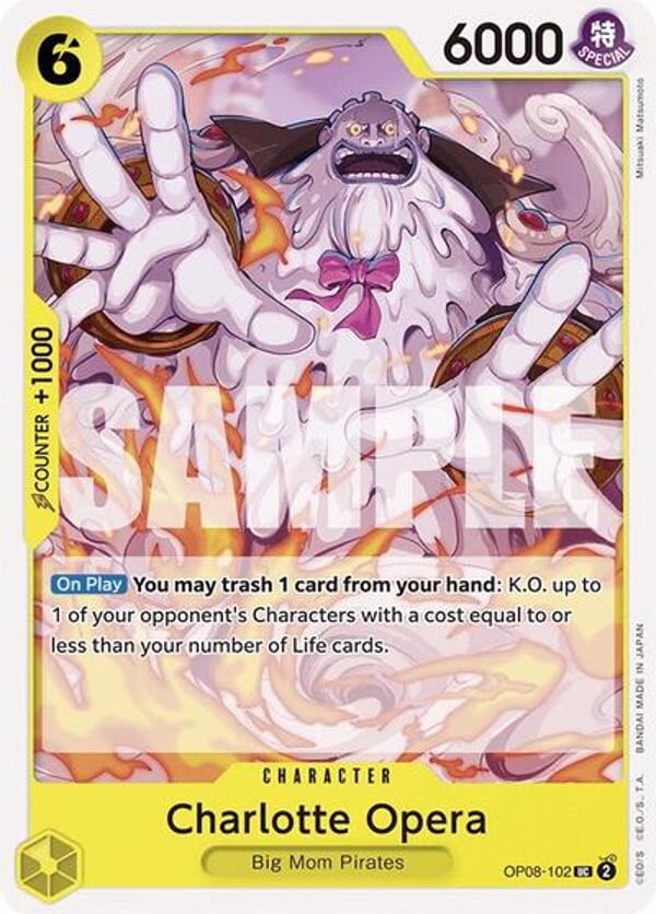 Charlotte Opera OP08-102 — English OP-08 printing