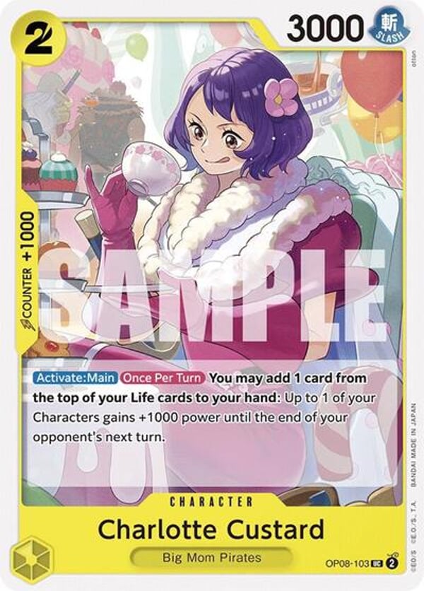 Charlotte Custard OP08-103 — English OP-08 printing