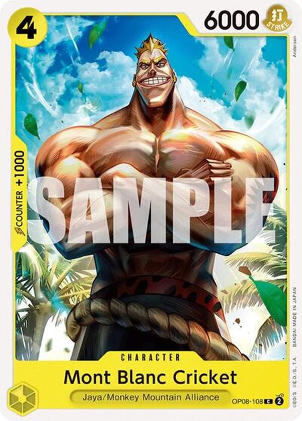 Mont Blanc Cricket OP08-108 — English OP-08 printing