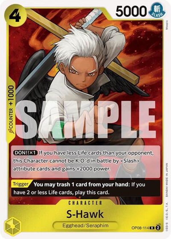 S-Hawk OP08-114 — English OP-08 printing