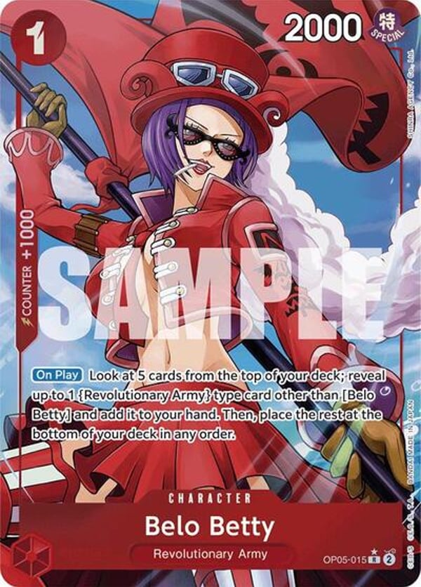 Belo Betty (Alternate Art) OP05-015 — English PRB-01 printing